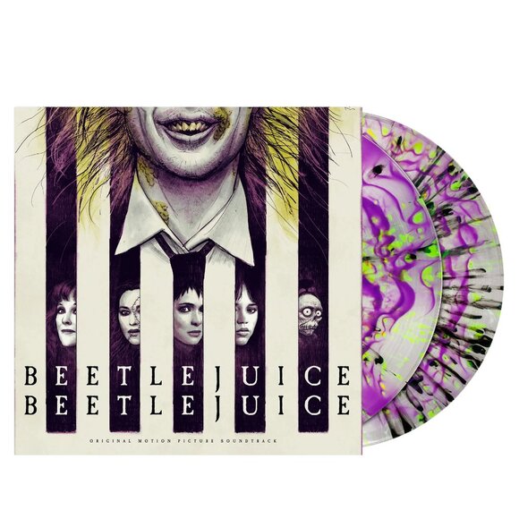 Beetlejuice Beetlejuice Soundtrack 2-LP ~ Exclusive Color + Art Print ~ Sealed! - Picture 1 of 5